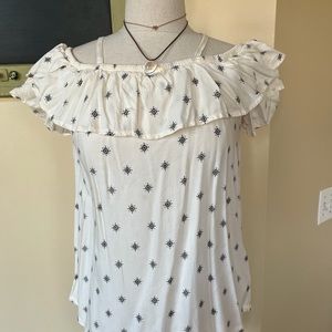 Old Navy off the shoulder ruffle top